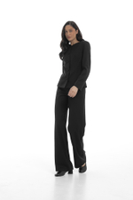 Брюки клеш из уплотненной поливискозы