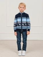 Кофта вязаная на молнии