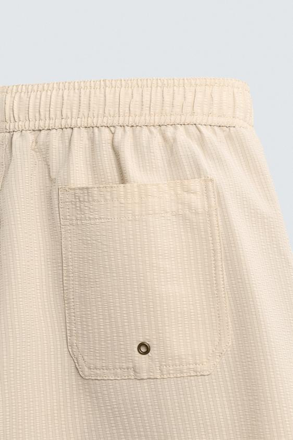 ZARA ДЛИННЫЕ ПЛАВКИ ИЗ ЖАТОЙ ТКАНИ, КАМЕННЫЙ