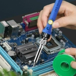 Паяльник электрический 60 Вт, паяльный набор