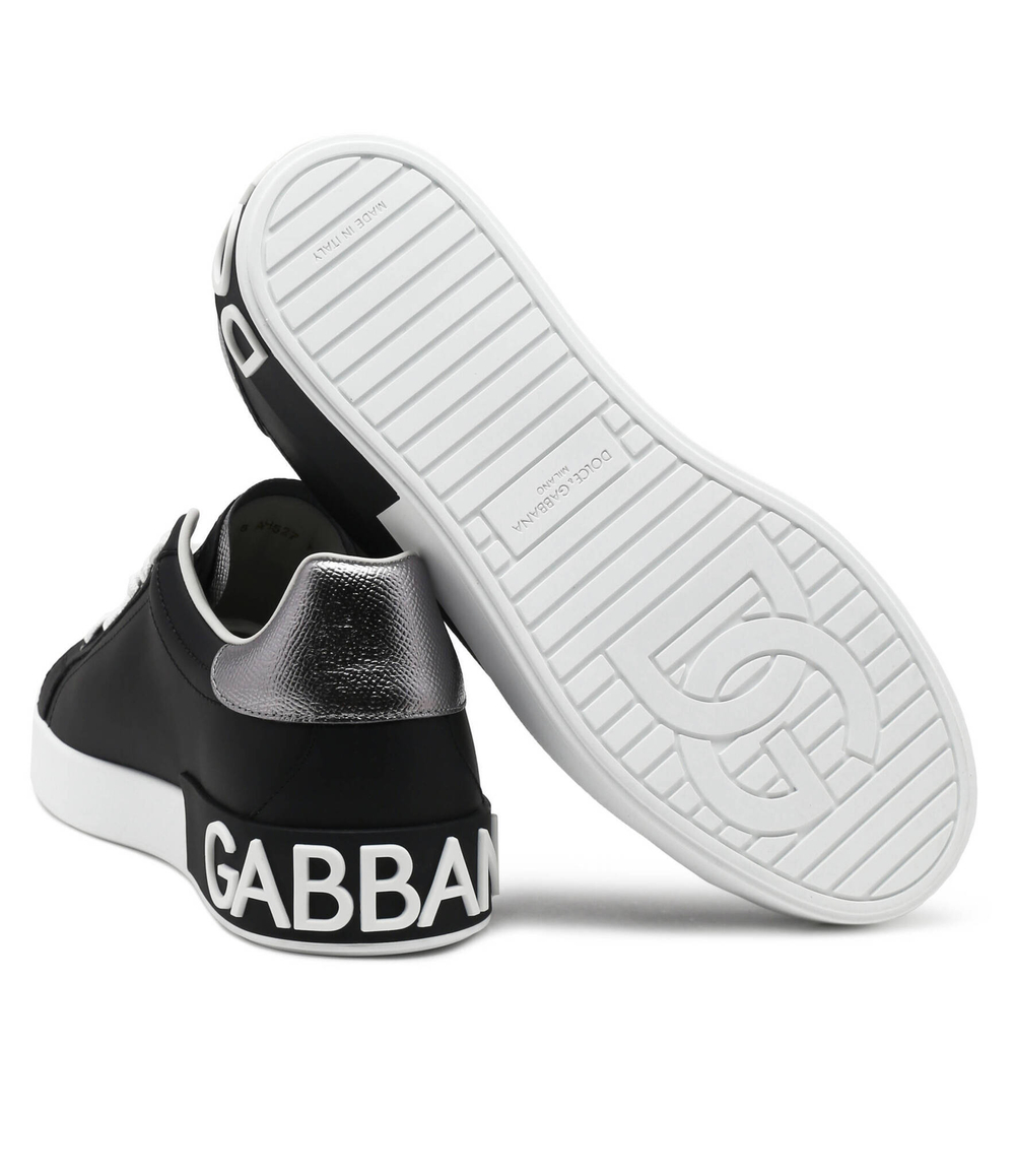 Кожаные кроссовки Dolce & Gabbana - черный(CS2216 AH527)