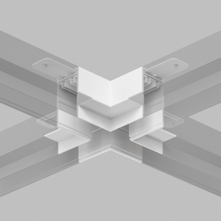 TR2114-WH Коннектор трека SMART для ГКЛ , \&amp;quot;X\&amp;quot; образный, механический , белый