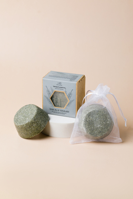 Твердый шампунь для волос "Хмель и тимьян"