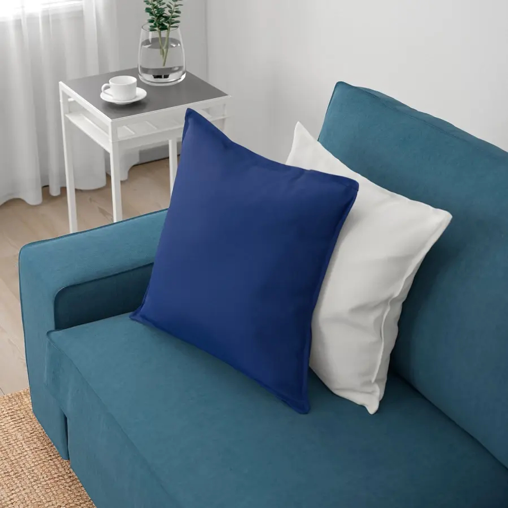 Диван 4-местный с оттоманкой - IKEA KIVIK/КИВИК ИКЕА, синий