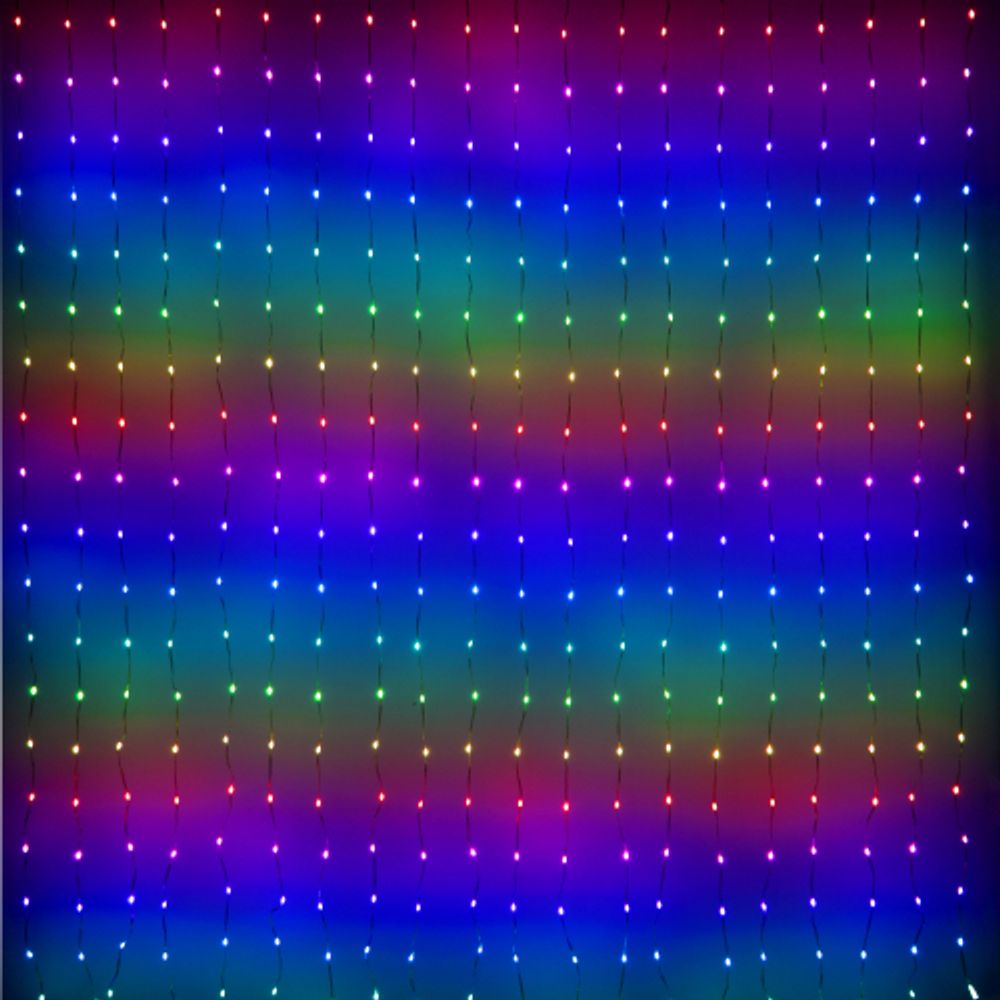 Светодиодная новогодняя гирлянда ЭРА ERASG -02 умная занавес RGB 2*2 м управление через мобильное приложение