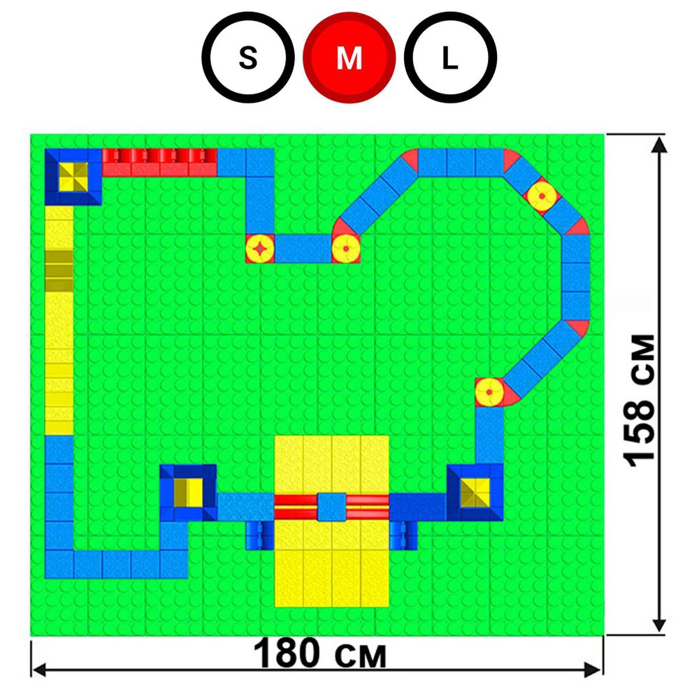 Набор GigaBloks 7,5: Замок на платформе
