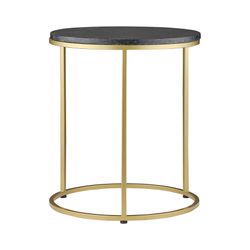 Набор из 2-х кофейных столиков Hans, Ø40 см и Ø50 см, черный мрамор