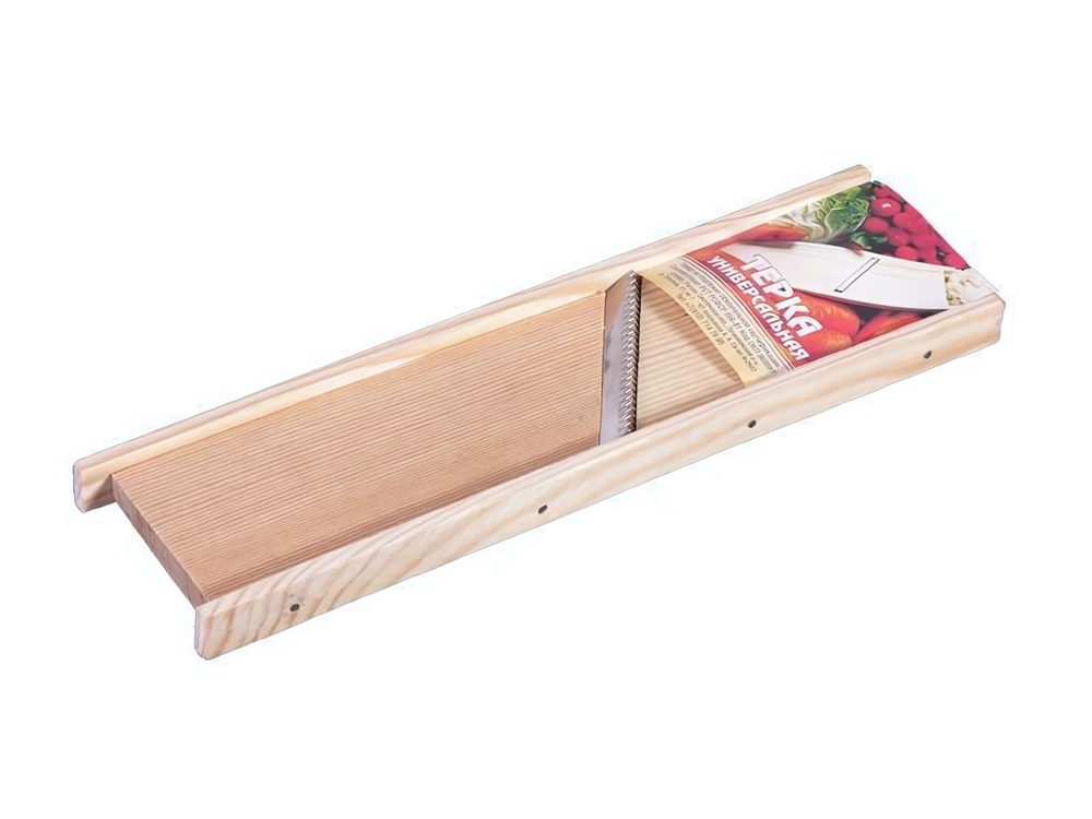 Терка для корейской моркови (дерево) малая 70*250мм