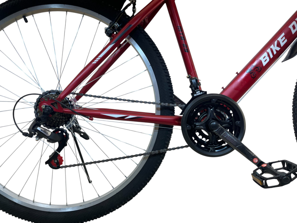 Велосипед Bike Dragon 26" 21скор (ст.рама,SunRun, Жесткая вилка, тормоз V-brake) BD-1-26-3 красный