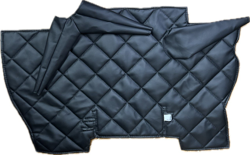 Коврик под рычаги КПП УАЗ 452, 3303 (чёрная нить ромб)