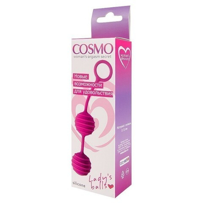 ШАРИКИ ВАГИНАЛЬНЫЕ D 31 мм, вес 55 г, цвет ярко-розовый