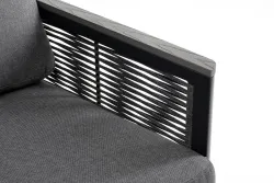 "Париж" модуль диванный левый, двухместный, цвет серый