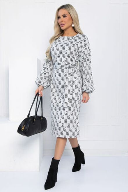 Платье Домино (светло-серое) П12763-18М LT Collection