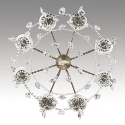 8190/8 CLASSI LN25 24 античная бронза, металл/хрусталь Люстра E14 8*40W 220V LINN