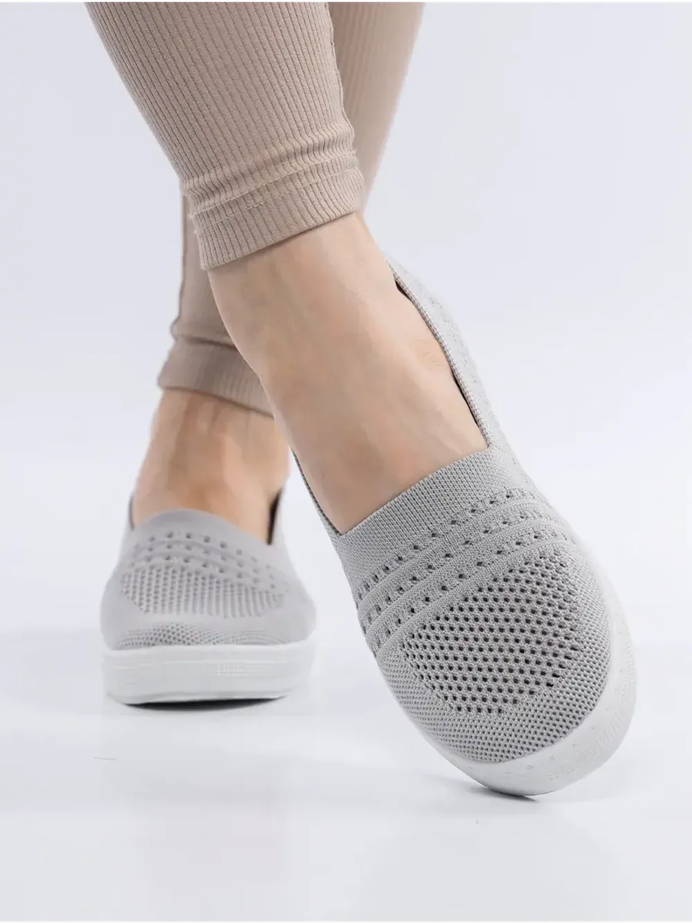 Мокасины летние текстильные