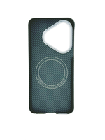 Карбоновый чехол MosSeller для Huawei Pura 80 с Магсейф, черный