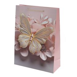 GAEM Пакет подарочный L (бумага 210г/м2, блок микс 12шт), L30 W12 H41,5 см, 4в.