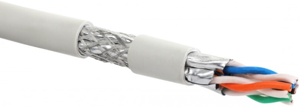 Кабель витая пара S/FTP 7A кат. 4 пары Eurolan 19C-SF-12WT-R500
