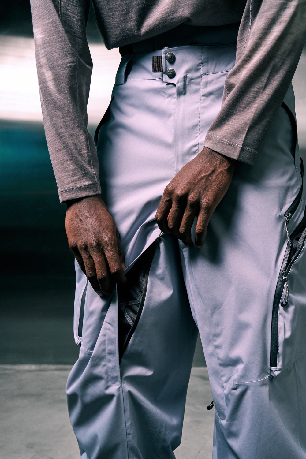 Брюки Nothomme Blue Dermizax RECCO THERMOLITE Ski Pants "Glacial Gray"