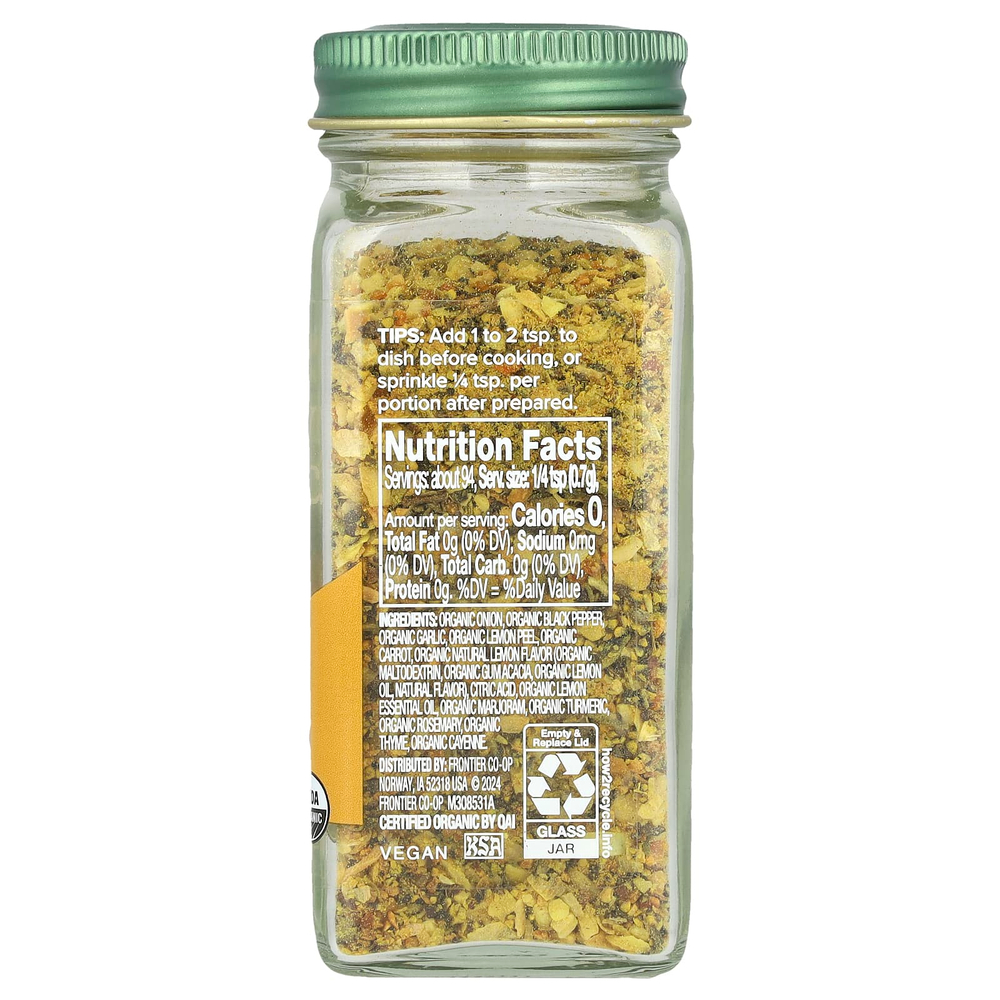 Simply Organic, цитрусовая приправа, без соли, 63 г (2,20 унции)