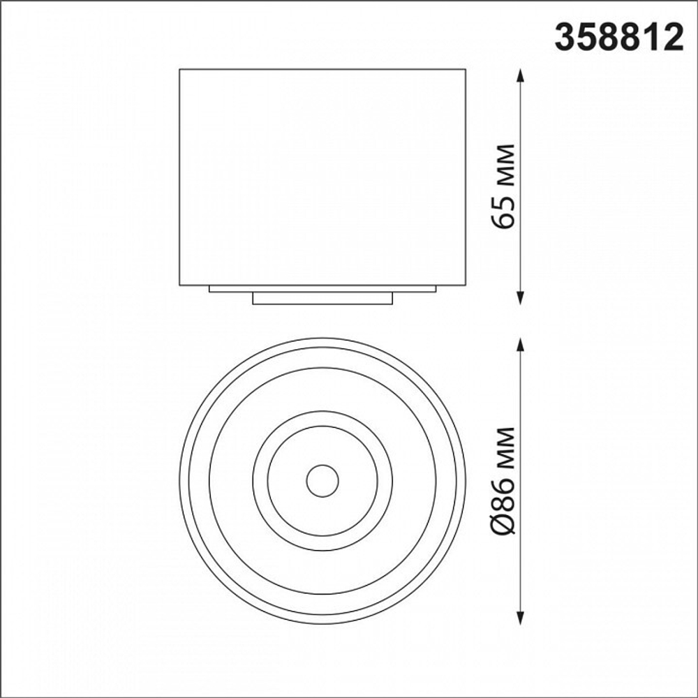 Накладной светильник Novotech Gesso 358812