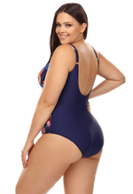 Совместный купальник plus size с цветочным рисунком на лицевой части (Размер: 80D/40) (Цвет: разноцветный)