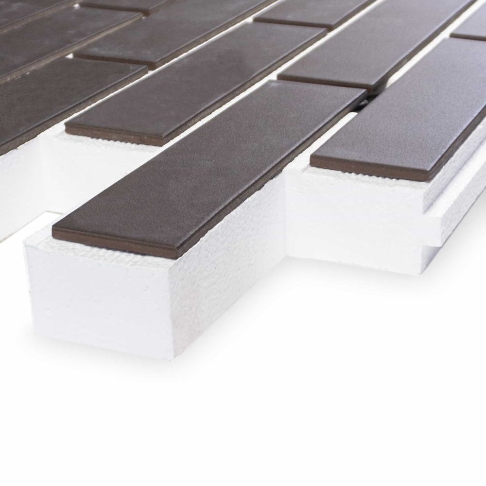 Клинкерная термопанель ППС Керамин Куба 9 Шоколадный 1020х455 мм