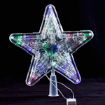 Верхушка светящаяся звезда LED 23см, пак