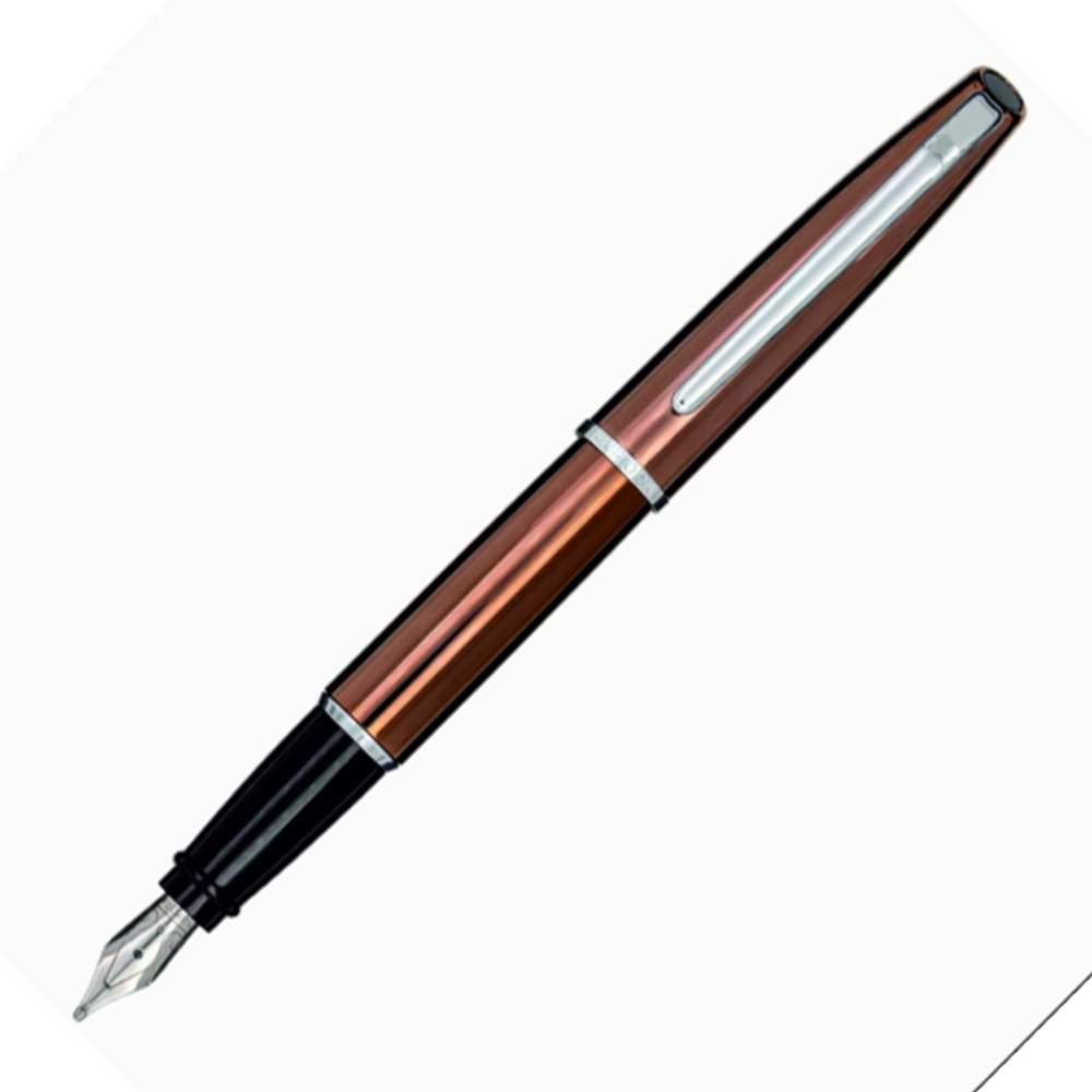 Перьевая ручка Aurora Style Metal Bronze CT, перо - F, в подарочной коробке