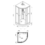 Душевая Кабина Вельвет 90*90 А