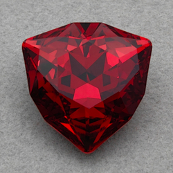 Swarovski 4706 Trilliant FS, Scarlet F