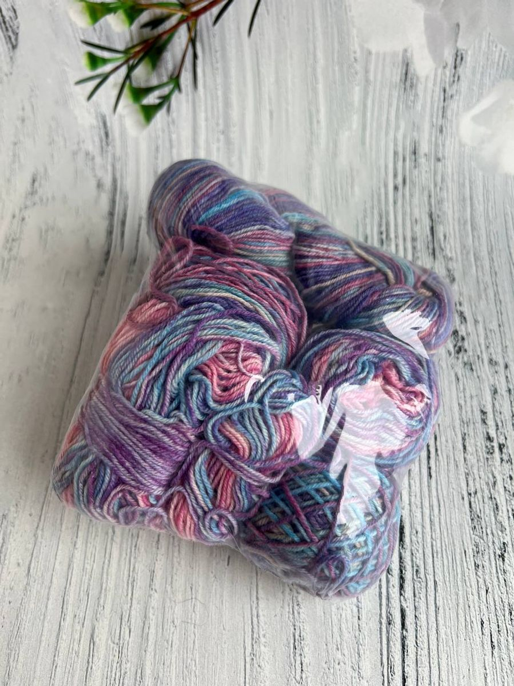 Пряжа носочная Аркобалено радужный микс 108г