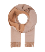 двусторонний хлопковый шаль Calvin Klein - коричневый(K60K611111)