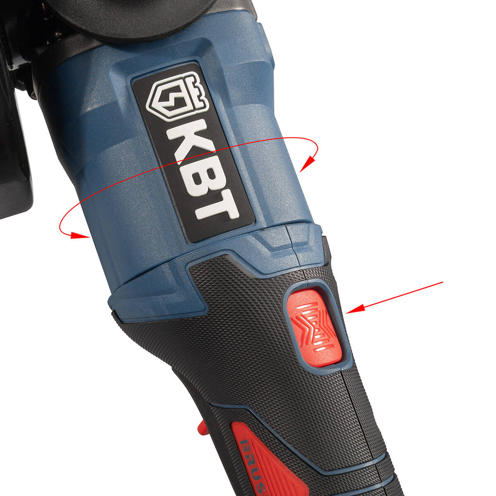 Угловая шлифовальная машина GB-20-125R без АКБ и ЗУ серия ПРОФИ КВТ