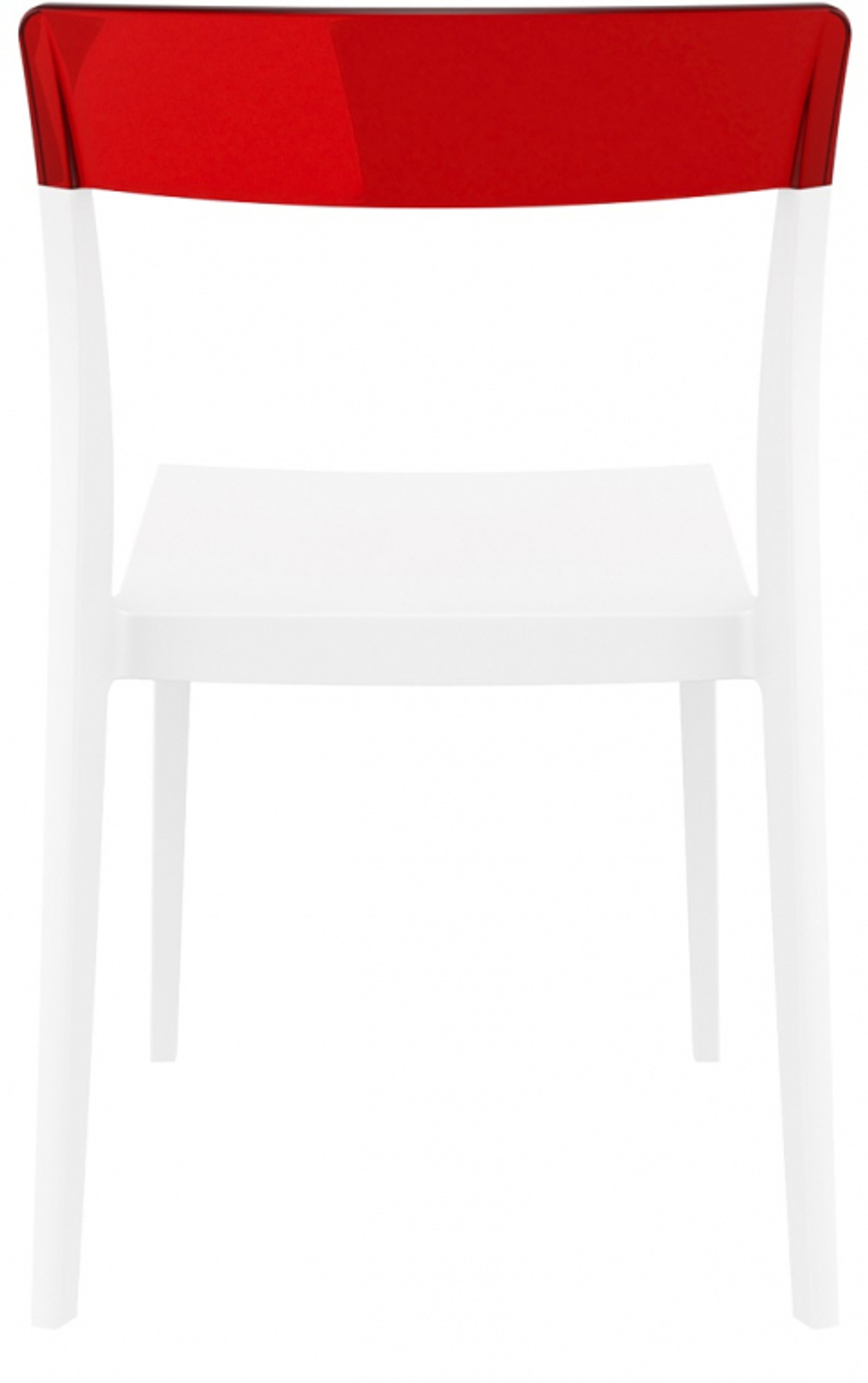 Стул пластиковый Siesta Contract Flash, белый, красный