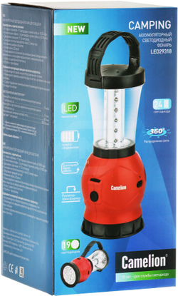 Кемпинговый фонарь Camelion LED29318 красный