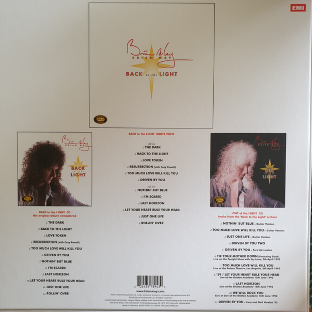 Brian May / Back To The Light (Limited Collectors Edition Box Set)(Coloured Vinyl)(LP+2CD)