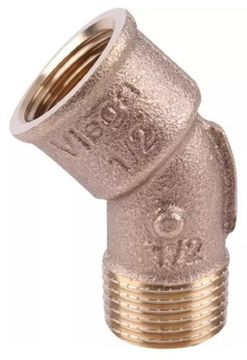 Viega угольник НР-ВР 45° (бронза) 3/4"