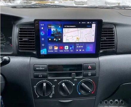 Магнитола для Toyota Corolla 120 2000-2007 (рамка черная с воздуховодами) - Teyes CC4-PRO монитор 9.5" 2K QLED на Android 13, Snapdragon 778G, AI, CarPlay, DSP, 4G SIM-слот