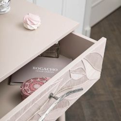 Консоль Арт Колор leaves Стайл Сильвер Серый Агат