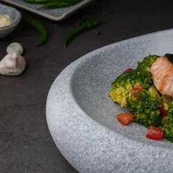 Блюдо овальное 26*20 см h6 см 300 мл Stone Untouched Taiga P.L. Proff Cuisine [1]