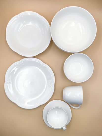 Блюдо овальное 25,5х17,5 см. набор 4 шт. "White Ornaments"