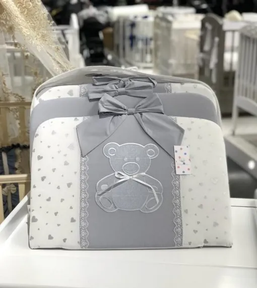 Набор в кровать для новорожденных Lollycottons Marsel, Серый