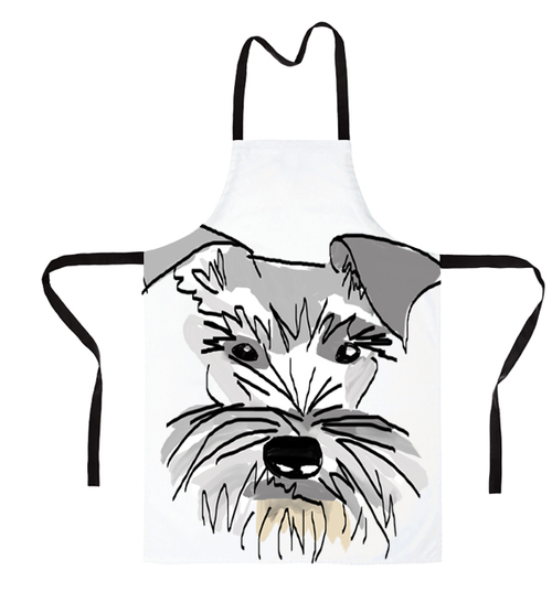 Фартук "Шнауцер - рисунок"