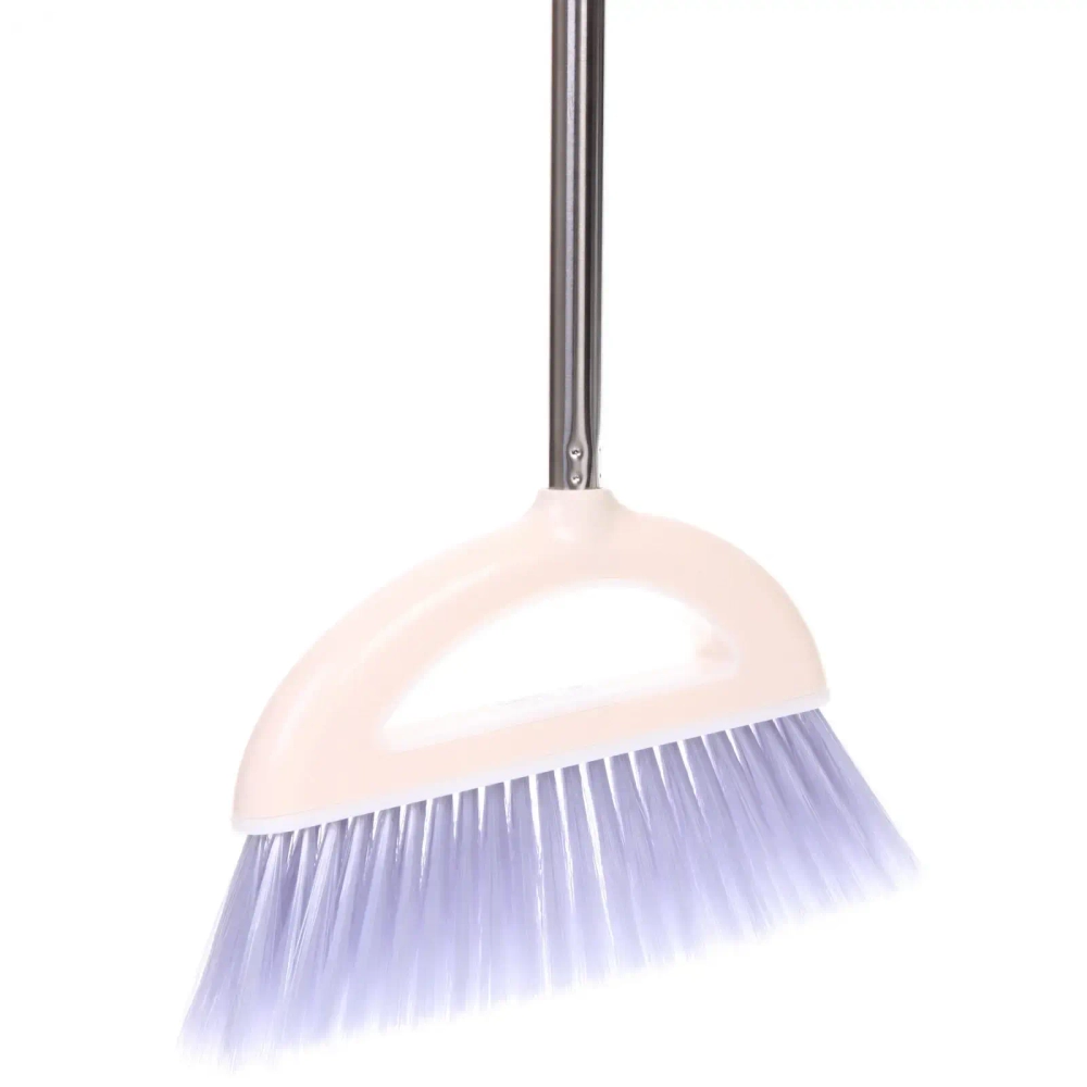 Щетка для пола с черенком «Профи» бежевая 916