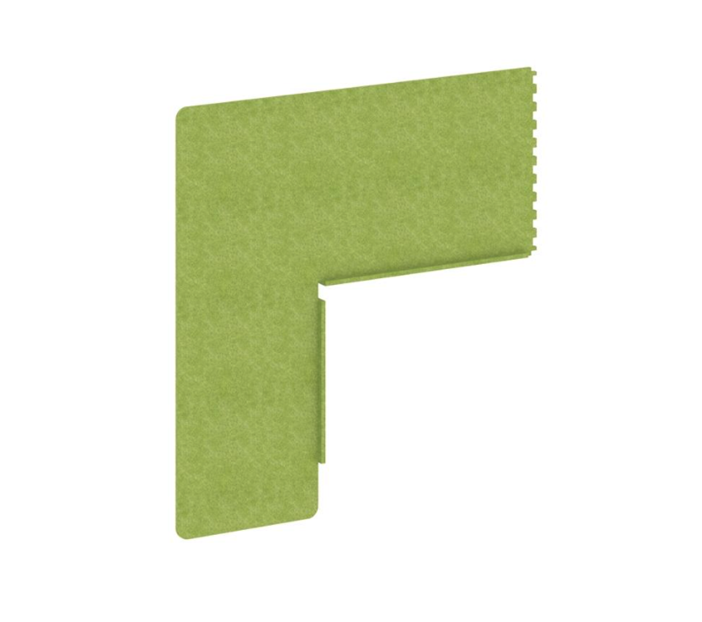 Боковая панель-ширма для стола глубиной 800 (для столешниц расположенных в ряд) AcustiX