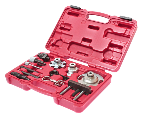 JTC-4172 - Набор приспособлений для обслуживания дизельного двигателя (VW,AUDI V6,V8) JTC - 
	Специальный набор инструментов применяется для фиксации распредвала и установки фаз ГРМ.
	Применение: VAG 2.7/3.0 TDi V6, а также 4.0/4.2 TDi V8 цепной привод.
	Ауди (Audi): дизельный двигатель A4, A5, A6, A8, Q5, Q7.
	Фольксваген (Volkswagen): дизельный двигатель Phaeton, Touareg.
	Код двигателя V6: ASB, BKN, BKS, BMK, BMZ, BNG, BPP, BSG, BUG, BUN, CAMA, CAMB, CANA, CANB, CANC, CAND, CAPA, CARA, CARB, CASA, CASB, CASC, CATA, CCMA, CCW A, CCW B, CDYA, CDYB, CDYC, CEXA, CGKA и CGKB.
	Код двигателя V8: ASE, BTR, BVN, CCFA<.
	Упаковка прочный переносной кейс.
	Габаритные размеры: 300/220/60 мм. (Д/Ш/В)
	Вес: 2115 гр.