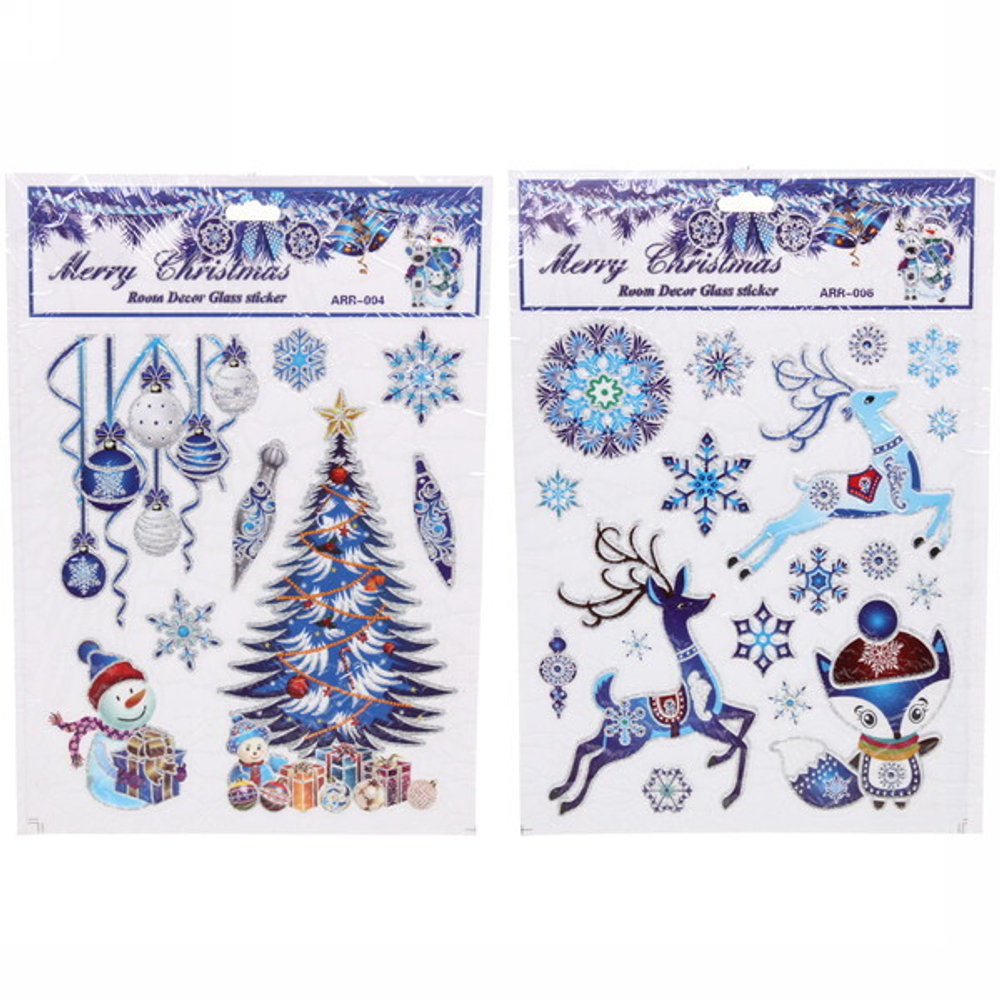 Набор наклеек «Зимние морозы» 22,5*30,5 см