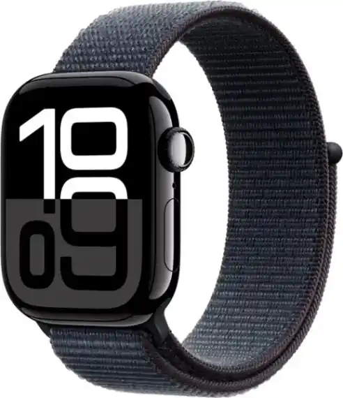 Apple Watch Series 10 42 мм Aluminium with Sport Loop black (черный) MWWG3