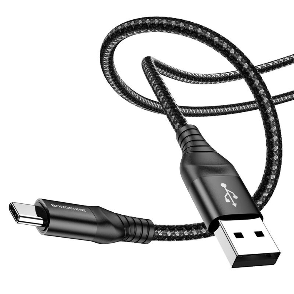 Кабель USB - TypeC BOROFONE BX56 (черный) 1м